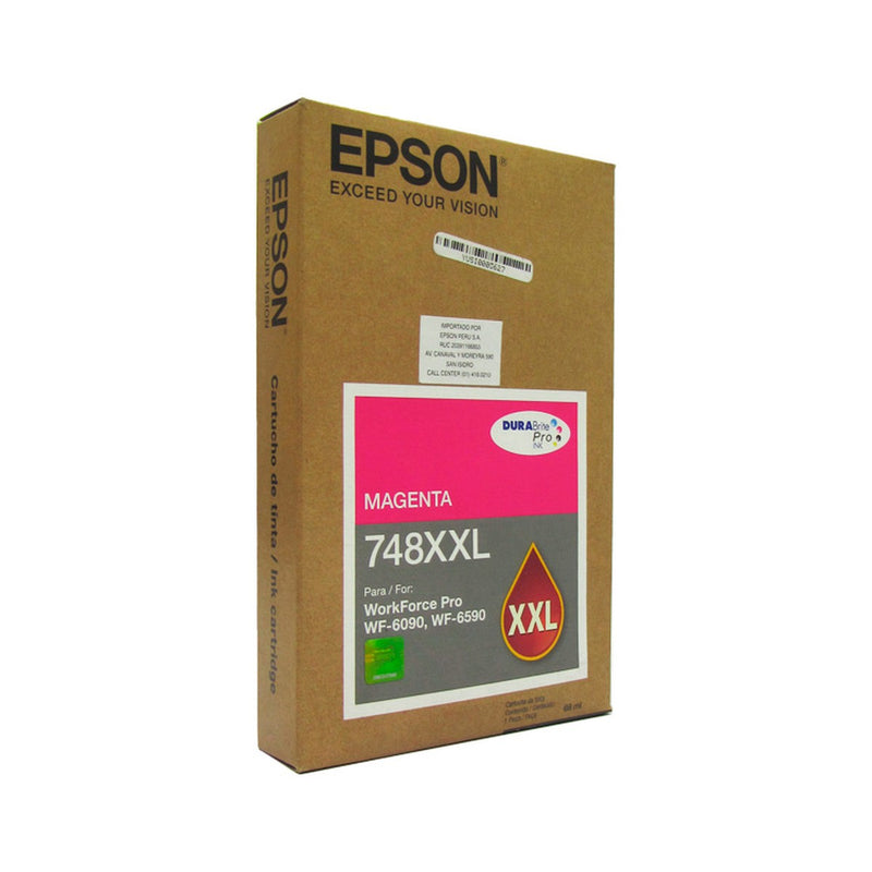 Cartucho de Tinta Epson 748XXL Magenta Extra Alta Capacidad (WorkForce Pro WF-6090/6590/8090/8590)