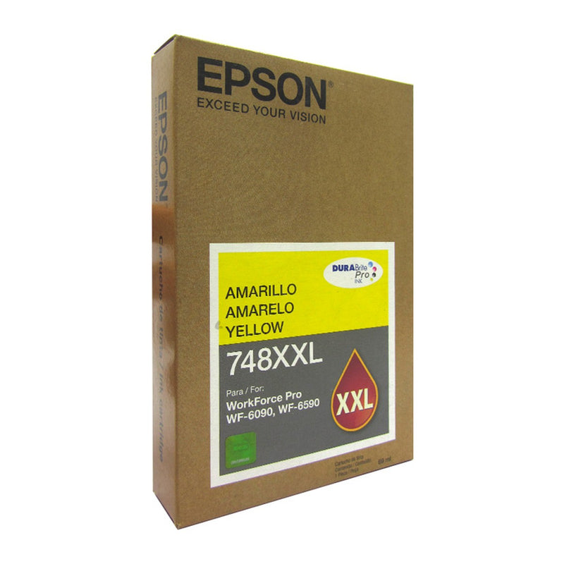 Cartucho de Tinta Epson 748 XXL Negro Capacidad Extra Alta (7000 Págs, WorkForce Pro)