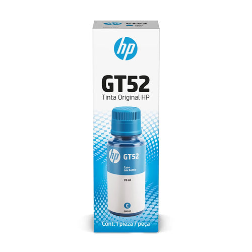 Botella de Tinta Original HP GT52 Cyan 70ml (DeskJet GT / Ink Tank / Smart Tank)