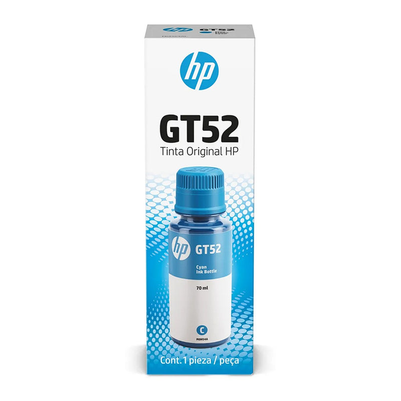 Botella de Tinta Original HP GT52 Cyan 70ml (DeskJet GT / Ink Tank / Smart Tank)