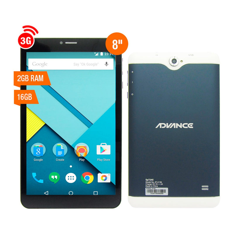 Tablet Advance SmartPad SP7245 8" (Android 5.1, 3G Dual SIM, 2GB/16GB)