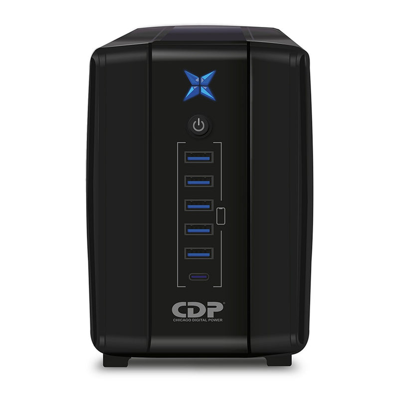 UPS Interactivo CDP R-UPR1008i 1000VA/500W (8 Tomas, 6 USB)