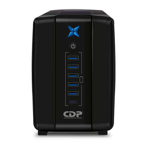 UPS Interactivo CDP R-UPR758i 750VA/375W (8 Tomas, 6 USB)